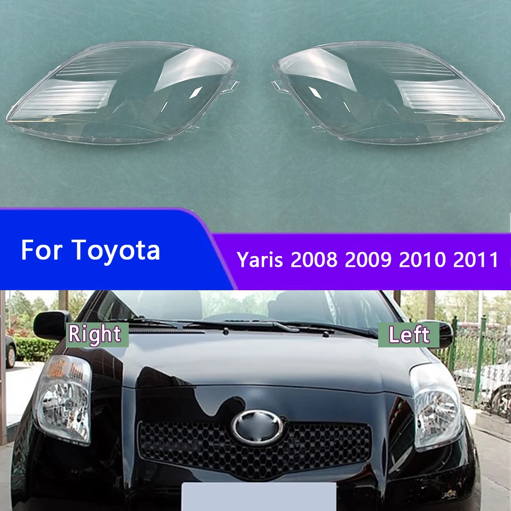

Для Toyota Yaris 2008 2009 2010 2011 Автомобильные аксессуары крышка фары прозрачный абажур корпус фары объектив оргстекл