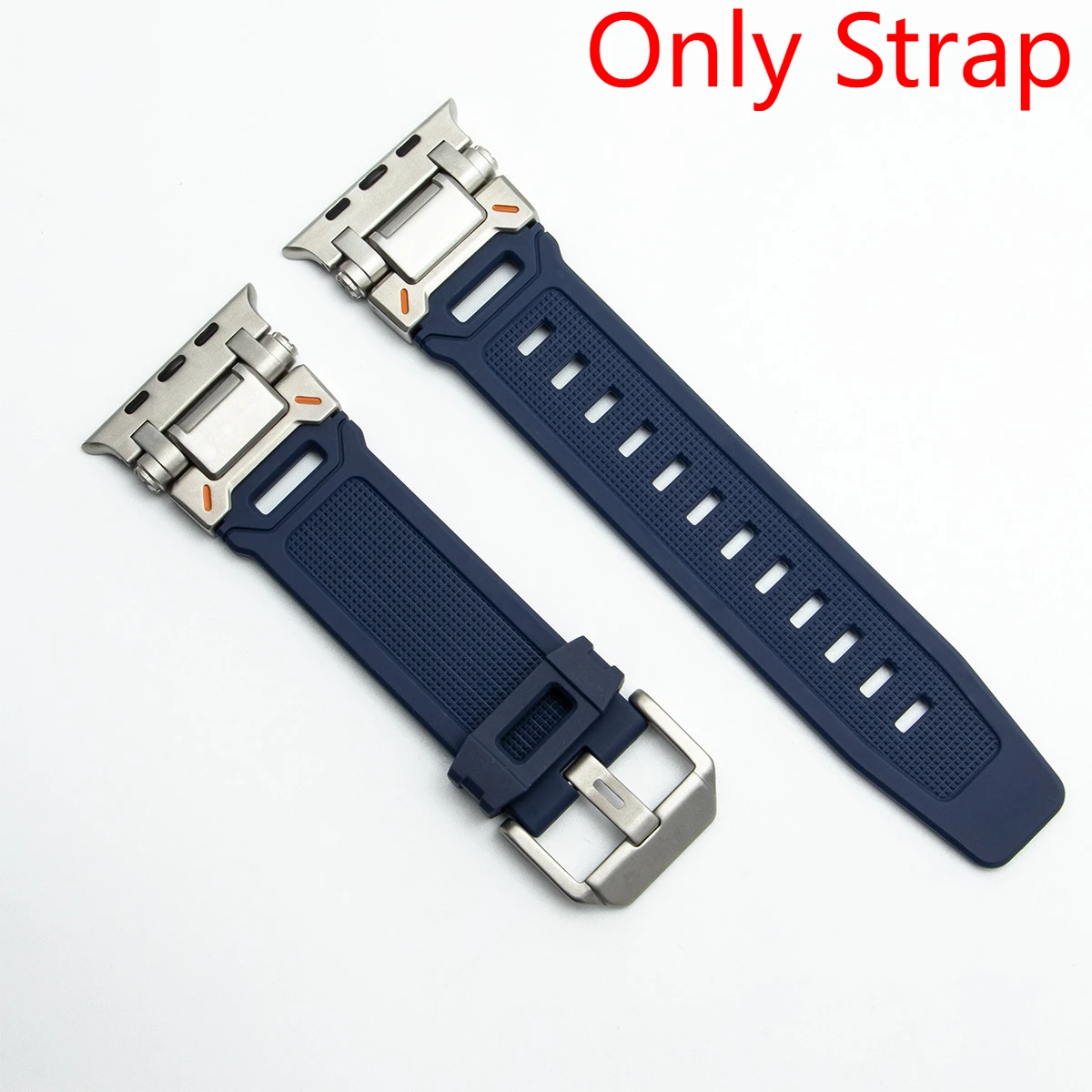 Versatile Silicone Loop Bracelet Band with Metal Cover