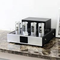 130Wx2 Power Amplifiers 4 DSP Mode Tube Hybrid Amps BT USB Lossless Playback For 8 Inch 3-Way Bookshelf Speakers Home Theater DJ