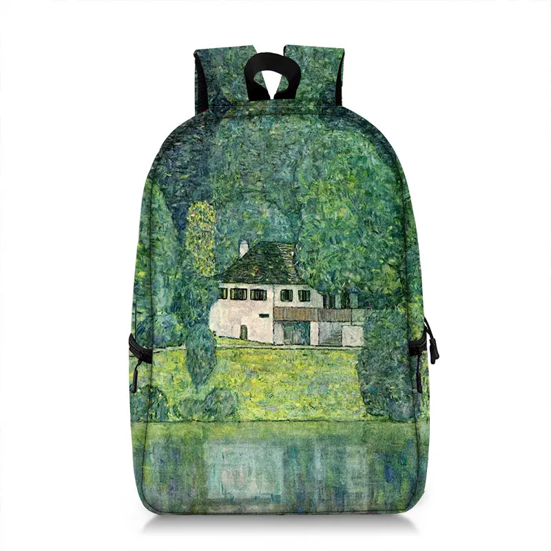 Zaino Personalizzato Con Opera D'Arte - Notte Stellata, Van Gogh, Monet, Klimt - Scegli La Tua Immagine