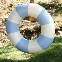 1pc Comfortable and Durable Inflatable Swimming Ring - Perfect Water Floats for Relaxing in the Pool Or at the Beach 1