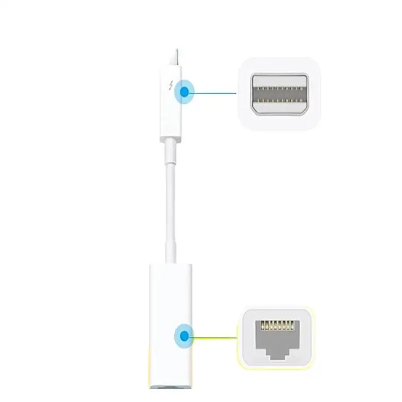 Convertitore Ethernet Thunderbolt 2 Gigabit Convertitore Porta Lightning Apple Convertitore Filo Rj45 A1433