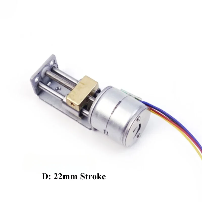 DC 5V/12V 15mm/20mm Stepper Stepping Motor 22mm/35mm/55mm/80mm Stroke Lead Linear Screw Nut Slider 2-phase 4-wire DIY 3D Printer