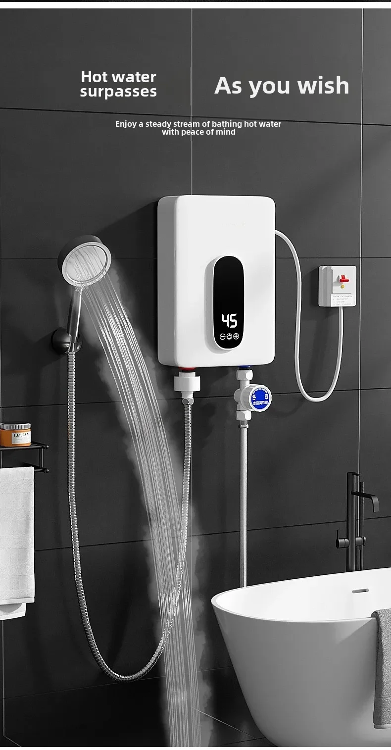 Description Picture 4 of itemRapid Heating Electric Tankless Water Heater - 220V/110V for Bathroom Showers  All - Purpose Home Use