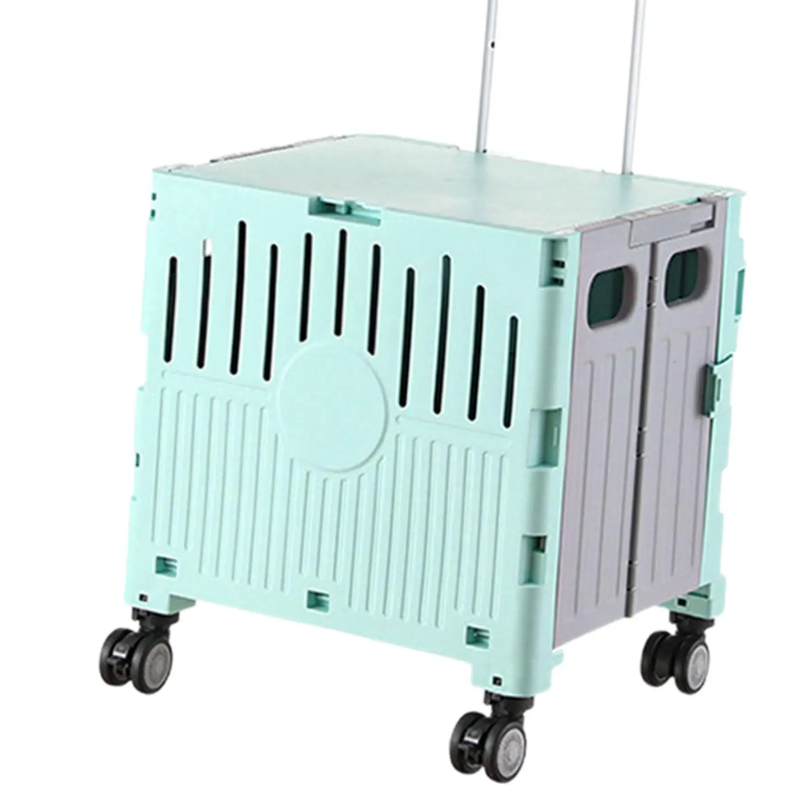 Folding Shopping Cart Cover Foldable Utility Cart Rolling Shopping Hand Truck Outdoor Camping Travel Home Storage