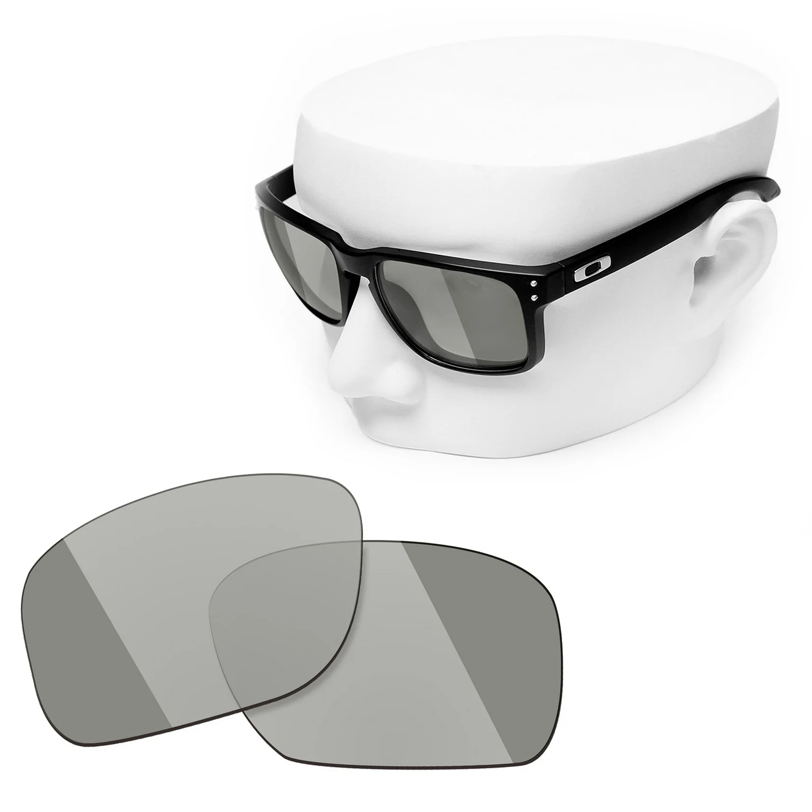 

OOWLIT Polarized Grey Photochromic lenses Replacements for Oakley Holbrook Batwolf Hot Selling Sunglasses