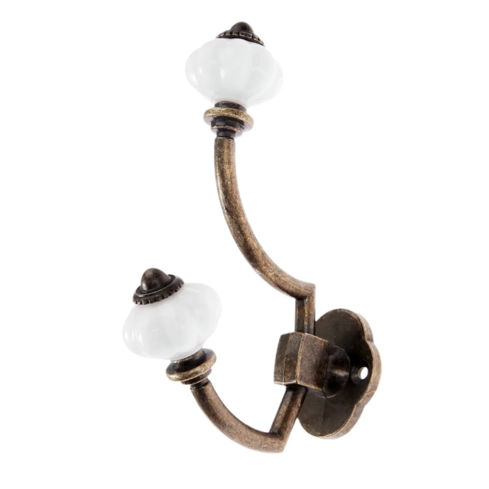 1Pc Antique Bronze Door Hanger Hooks Bathroom Wall Hanger Hats Bag Keychain Alloy Hook Coat Wall Hooks with Screws 125*95mm - 4