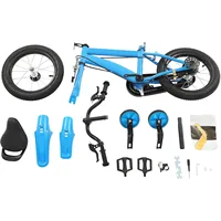 Vélo pour enfants de 14 pouces, vélo de sport, vélo pour débutants avec stabilisateurs, sonnette, garde-boue, sièges et accoudoirs réglables, vélo de route pour garçons et filles 7