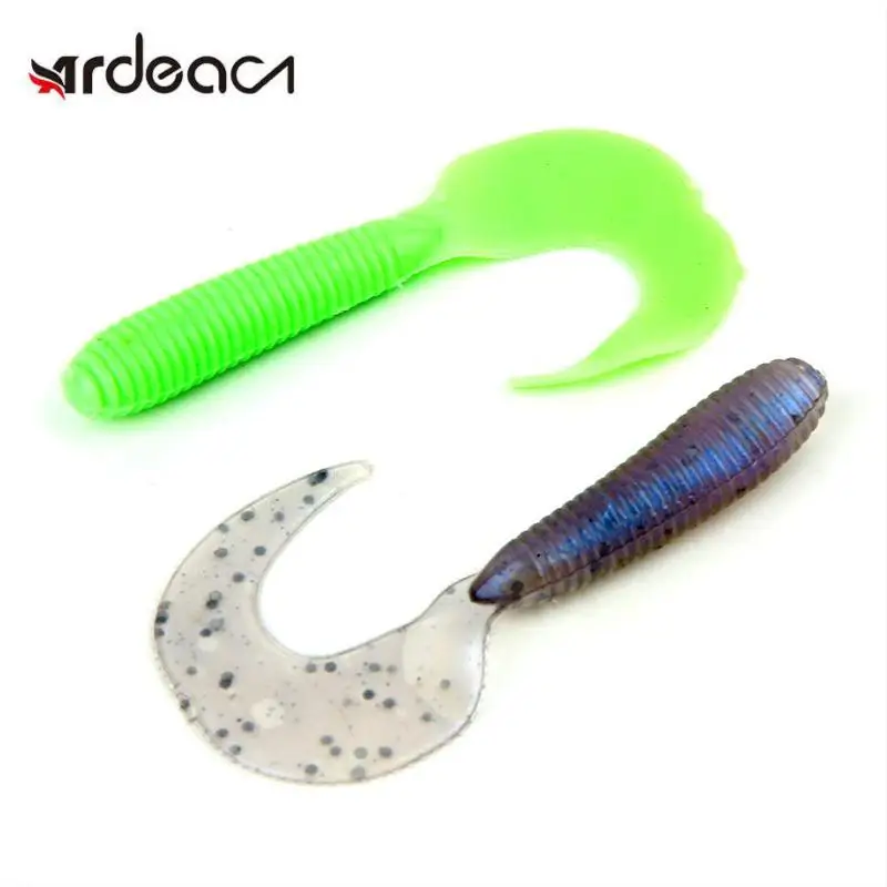 

ARDEA Worm Soft Bait 10pcs 65mm/1.9g Silicone Grub Swimbaits Wobblers Jig Fishing Lure Artificial Tackle Bass Carp