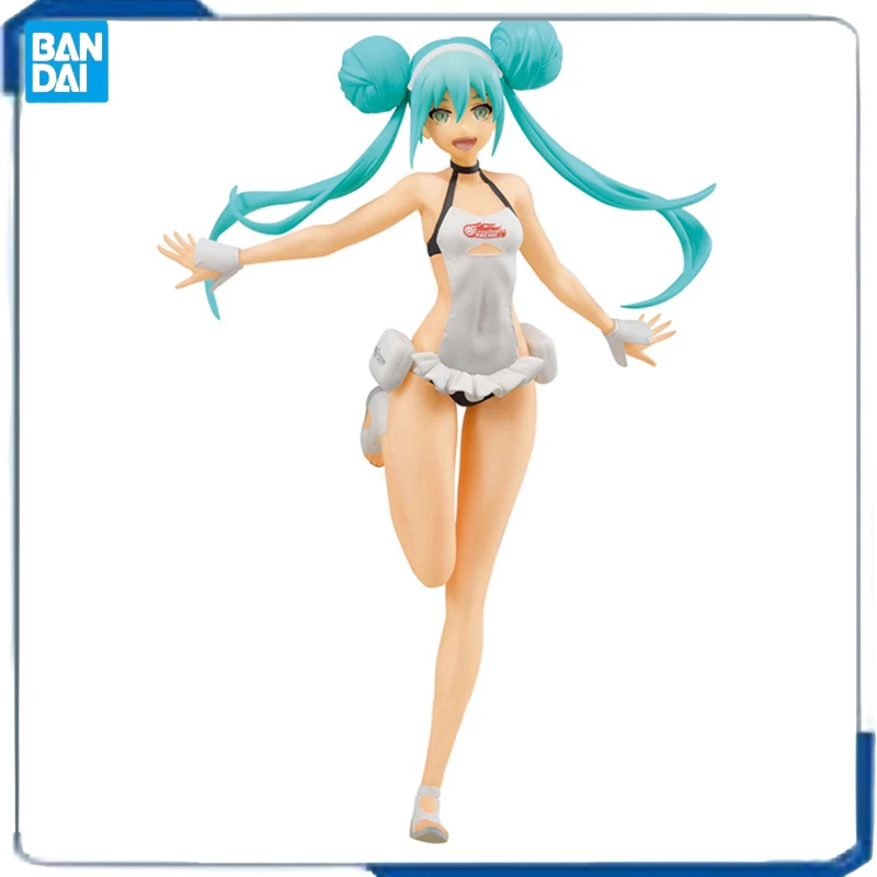 

Bandai Подлинная японская аниме Hatsune Miku экшн-фигурка горячая девушка Vocaloid игра PVC персонажи настольное украшение