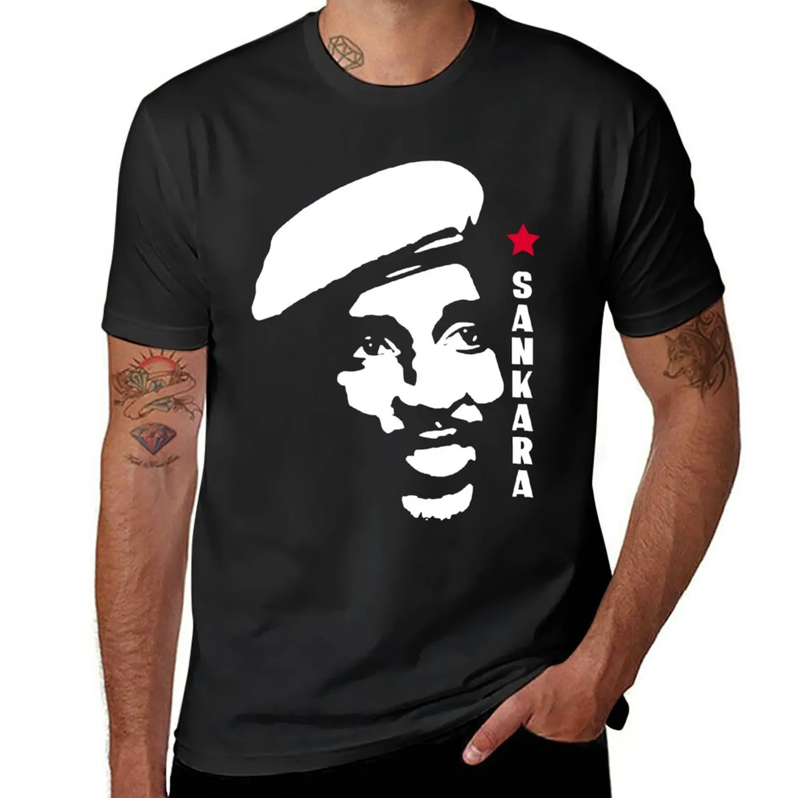 New Mens Womens Thomas Sankara Lucky Gift T-Shirt Cute Tops Anime T-Shirt Uomo T-Shirt Da Uomo