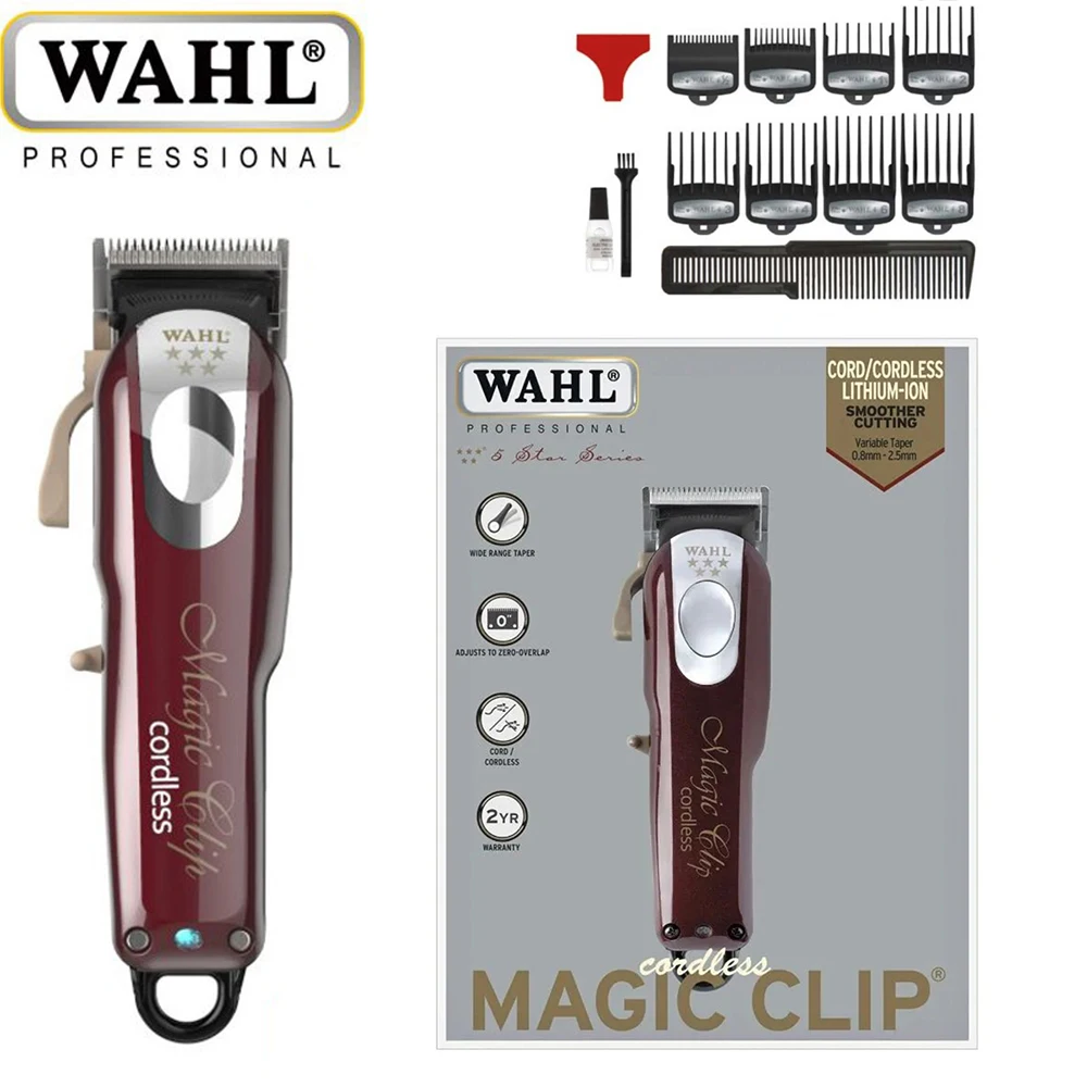 Wahl 8148 5 Star Cordless Magic Clip, Professional Hair Clippers, Pro  Haircutting Kit for Blunt Cuts, Barbers Supplies - AliExpress