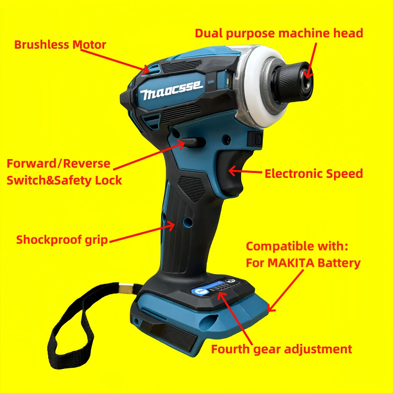 

DTD172 impact wrench power tools impact driver electric screwdriver cordless drillSuitable for Makita 18V battery power tools