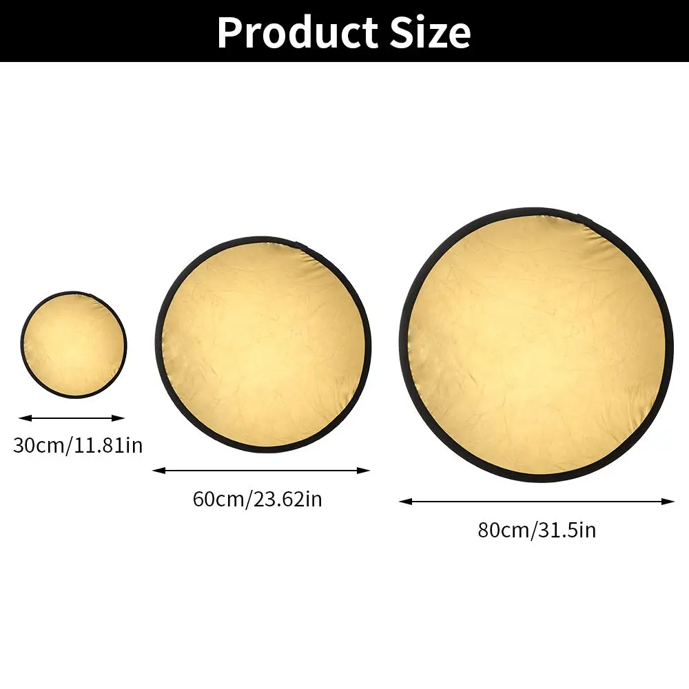 Round Shape Portable Soft Light Board Multi Color Photography Fill Light Board Small Reflector Diffuser Reflector
