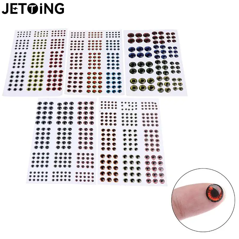 Versatile 183pcs Fishing Lure Eyes - 3d 4d 5d Holographic Asiatic