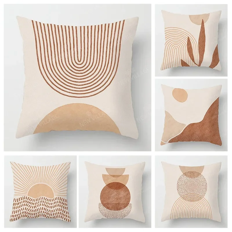 

Nordic fall home decor throw pillowcase sofa Cushion cover 45x45cm 45*45 50x50cm 60x60cm 40*40cm boho abstract geometric morandi