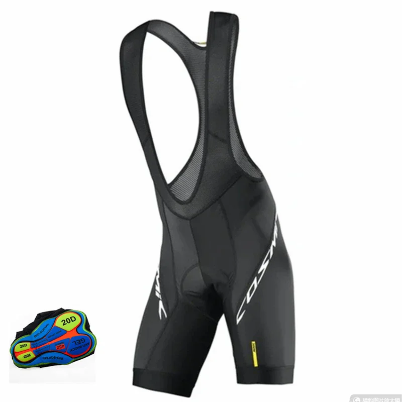 Cycling Bib Shorts Men Summer 20D Padded MTB Road Bicycle Middle-distance Riding