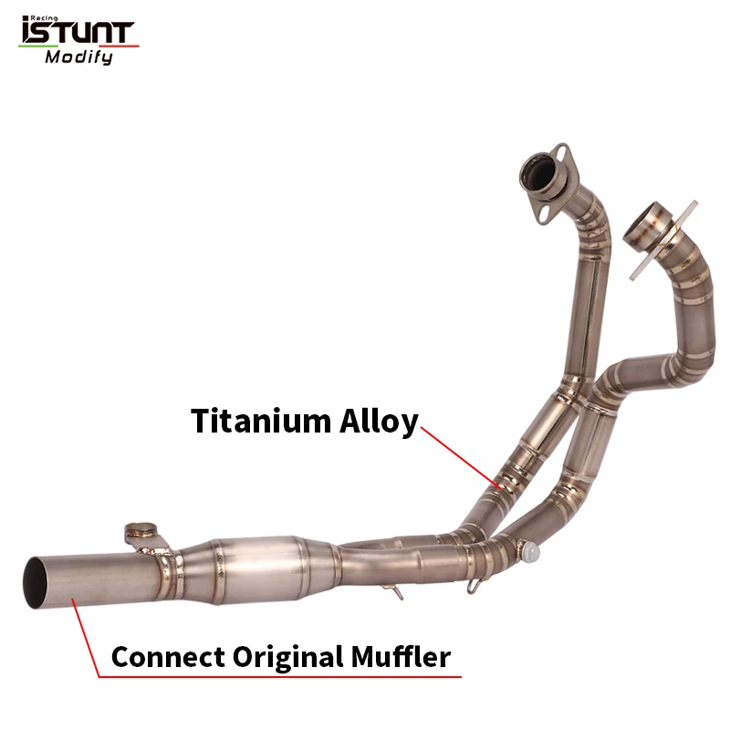 For SUZUKI GSX250R GSX250 GSX 250 250R DL250 2016 - 2022 Motorcycle Exhaust Escape Moto Modified Titanium alloy Front Link Pipe - Image 3
