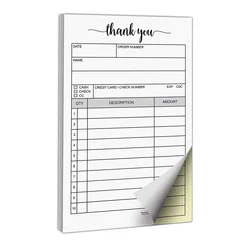 Bview Art Carbonless Receipt Book - Duplicate Sales Order & Invoice Pad (1pcs)