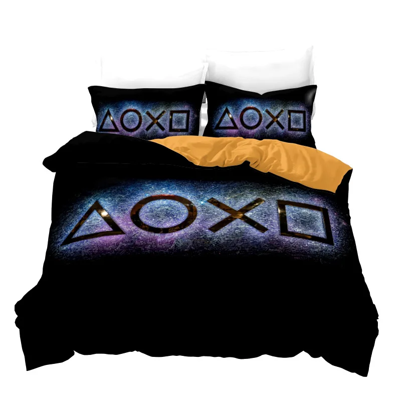 Game PlayStation Bedding Set 3D Print Popular Gamer for Bedroom Kids Gamepad Duvet Cover Sets Home Decor Single King Queen Size 2