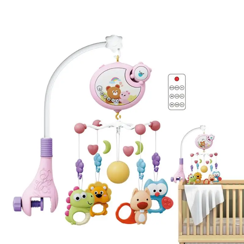 

Baby Mobile Nursery Mobile With Music Lights And Remote Control Automatic Baby Musical Crib Mobile Rotating Toy For Boys Girls