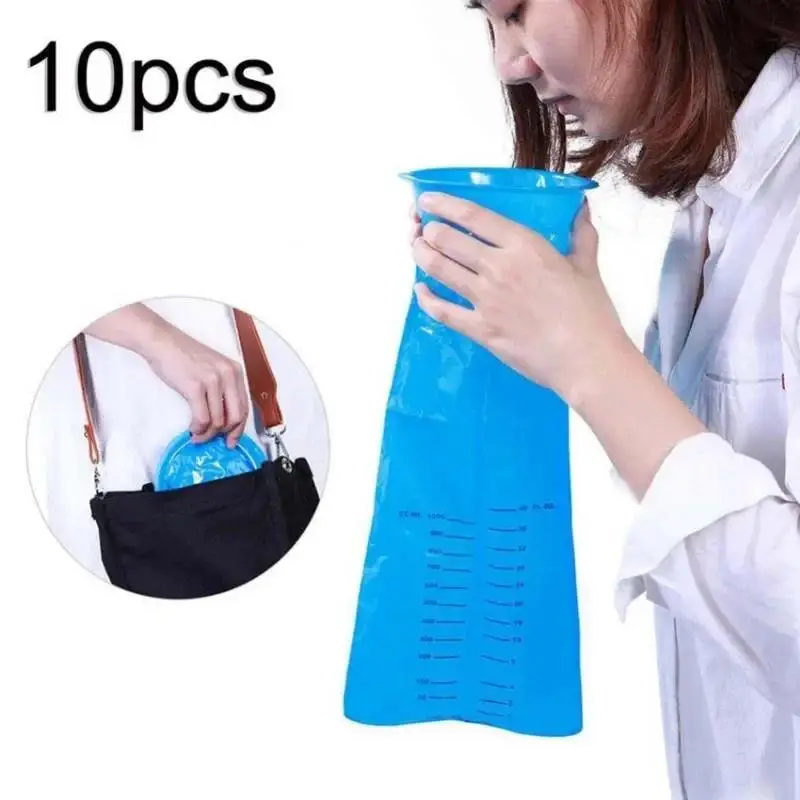 Disposable Vomit Bag Portable Travel Car Airplane Motion Sickness Nausea Pregnant Emergency Cleaning 10Pcs disposable trash bags,disposable vomiting bags