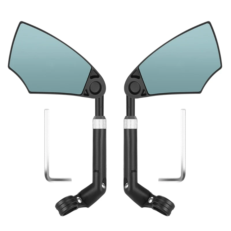 

yunyun Adjustable Bike Mirror Handlebar Mount Rear View Mirror Wide Angles Rear View Bike Bar End Mirror Bicycles Accessories