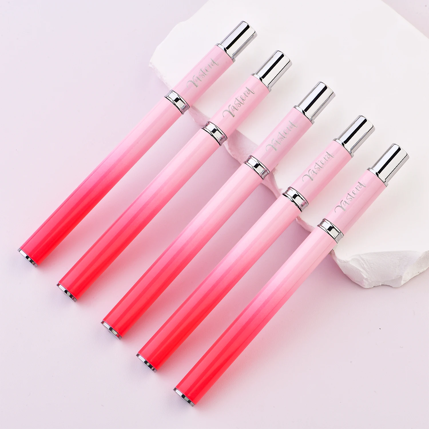 5Pcs Nail Art Liner Brushes-Pink