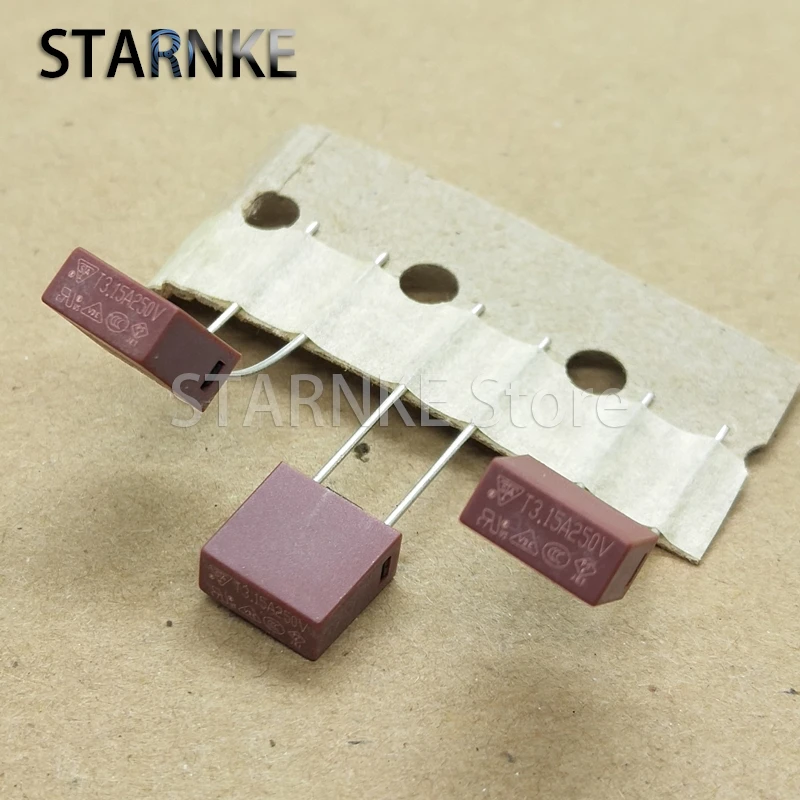 

50PCS New Original Square Fuse Slow Break 250V T3.15A Plastic Fuse