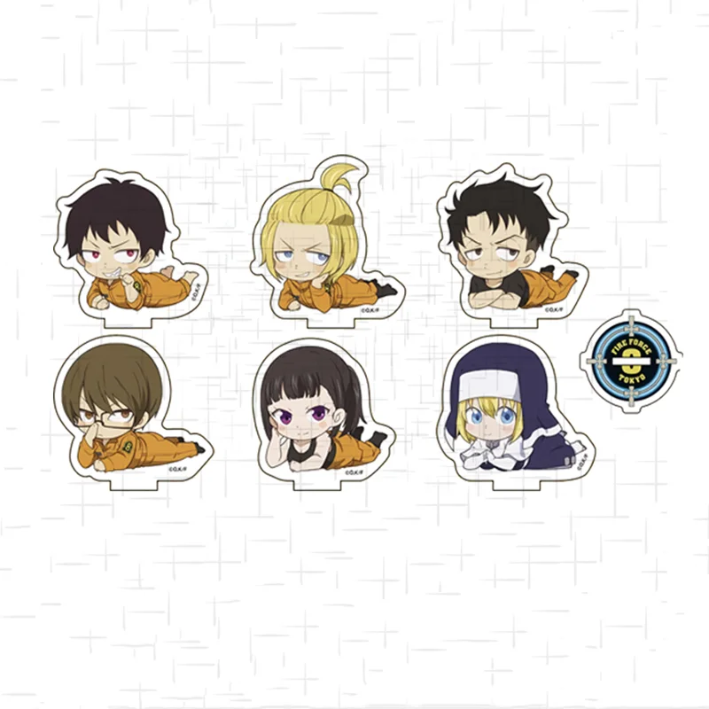 2021 New Anime Fire Force Acrylic Lapel Pin Shinmon Maki Tamaki