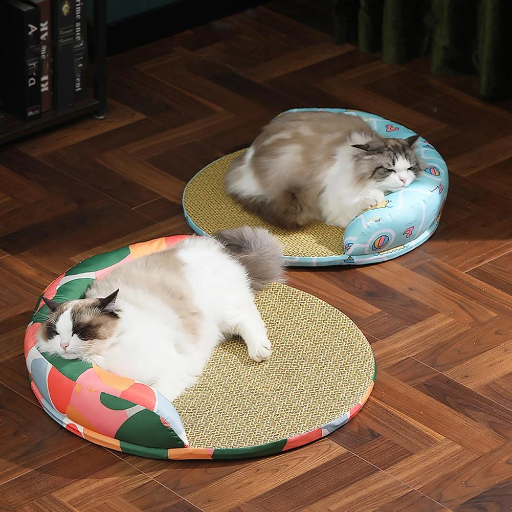 Summer Pet Cooling Mat Sleeping Pad Multipurpose Cat Dog Rattan Mat