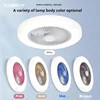 Hot selling intelligent remote control colorful ceiling fan light invisible blade retractable silent [two pieces 10% discount] 4