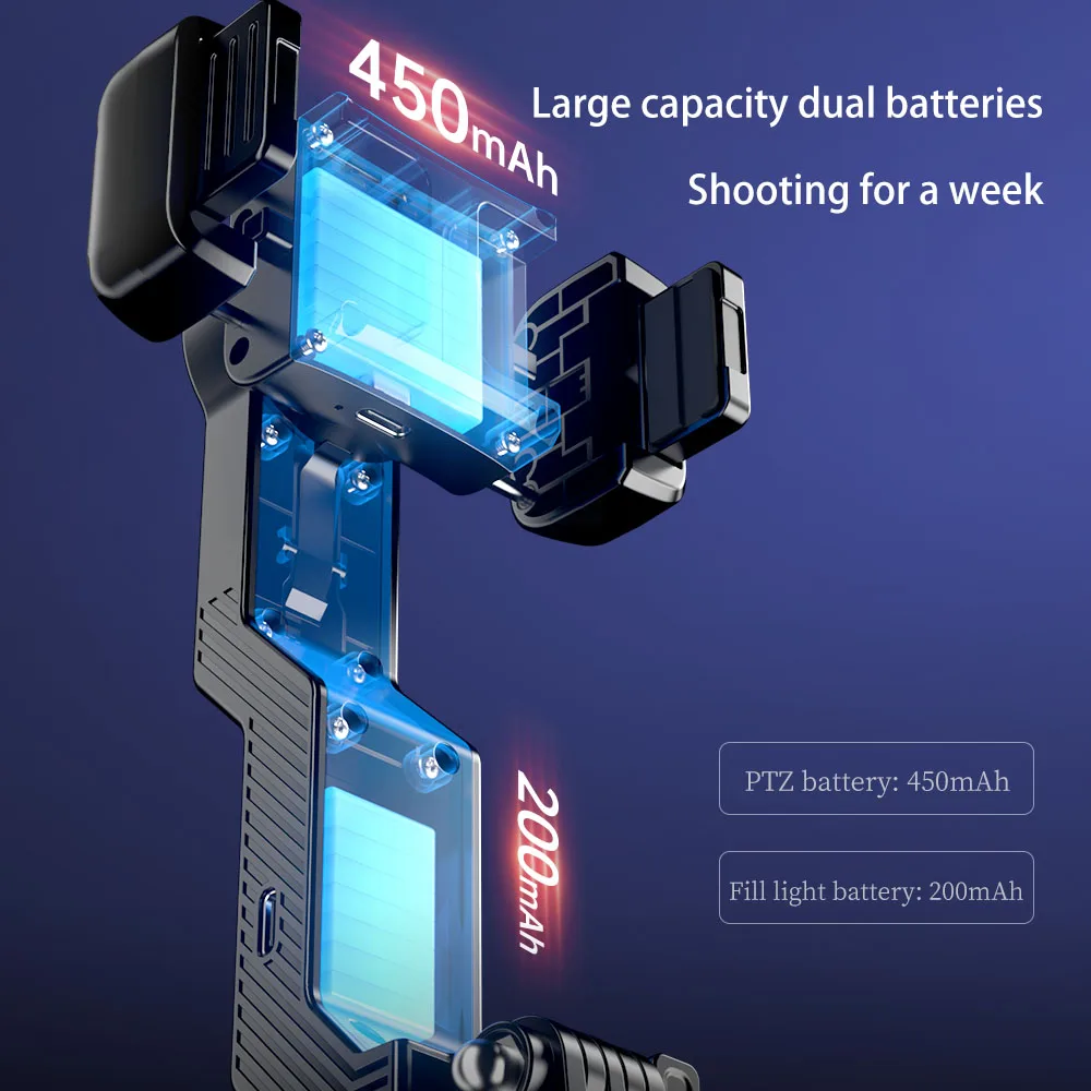 Stabilisateur Cardan Smartphone 360° Trépied Rotatif pour iPhone Android