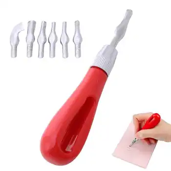 Taglierina per Linoleum Multifunzionale 1 Pezzo, Strumento Ergonomico per Intaglio, Ideale per Principianti, Fai-da-te, Portatile, Forniture Artistiche per Scuola