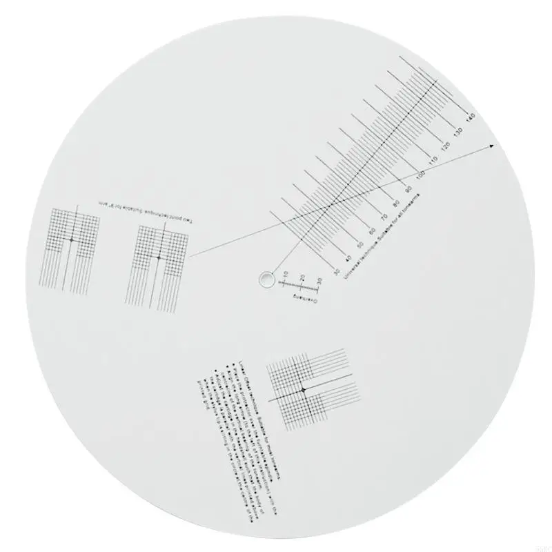 55KC Mat for LP Vinyl Calibration Plate Pickup Ruler Phono Turntable Protractor Accessories Distance Gauge Adjustment Tool