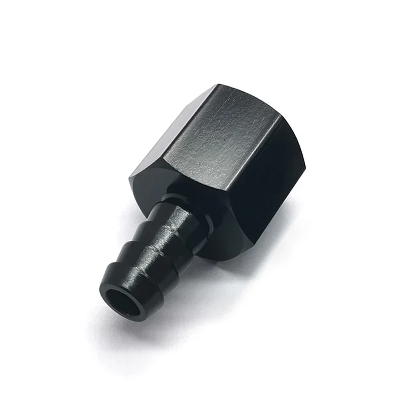 Straight Aluminum 6AN 8AN 10AN female Flare to 3/8 Barb Push Hose Barb Fitting Adapter