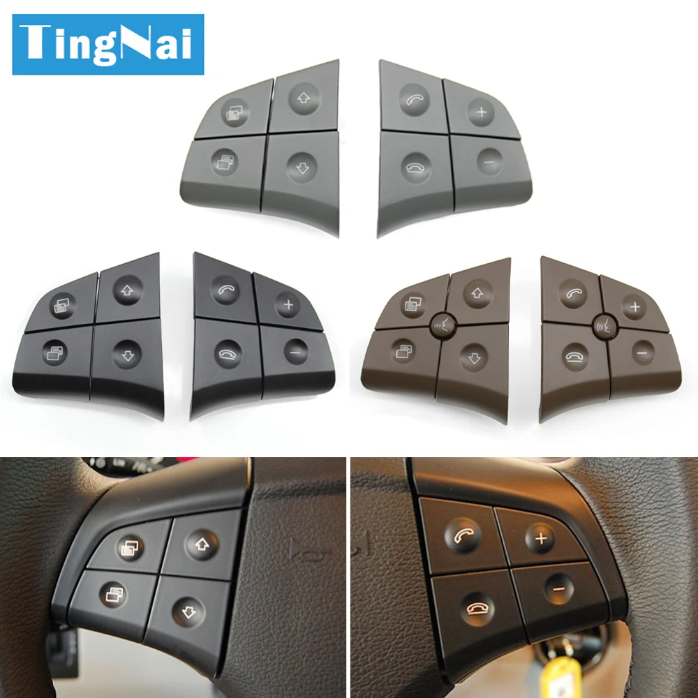 Car Multifunction Steering Wheel Buttons Kit Phone Control Keys For