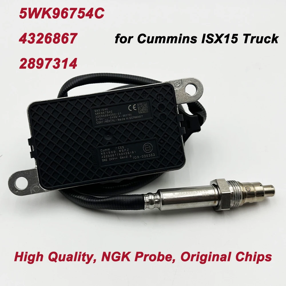 

For Cummins Truck High Quality Chips N-GK Probe Nox Sensor Nitrogen Oxide Sensor OE 5WK96754C 4326867 5WK96754B 2897314 2872949