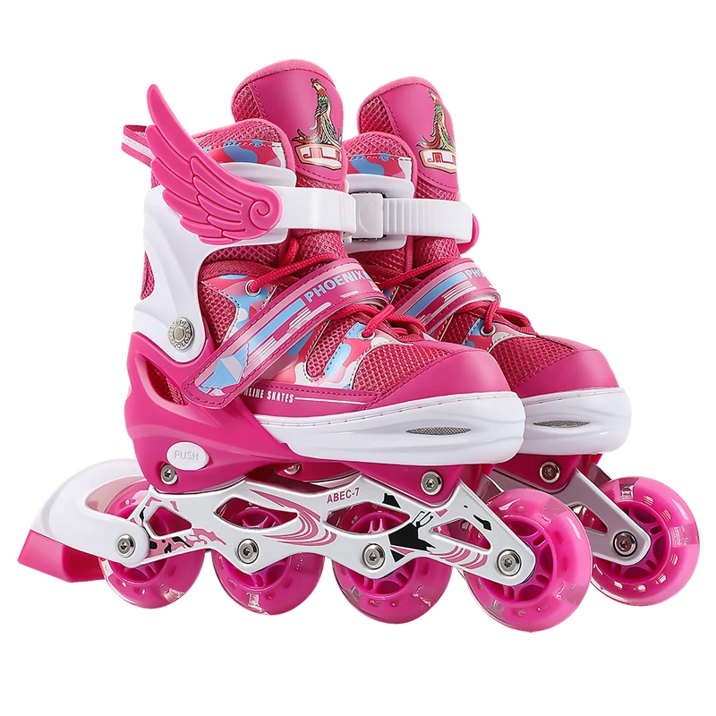 hxl-the-skating-shoes-children's-full-set-skates-adjustable-size-roller-skates-beginner