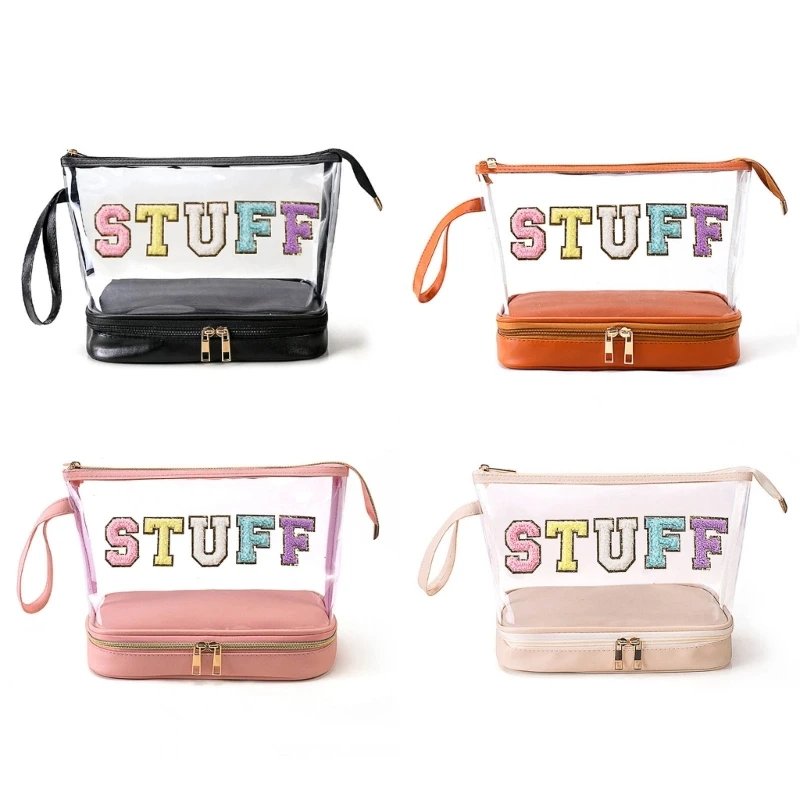 Practical Multi compartment PVC Makeup Bag Storage for Beauty Lovers