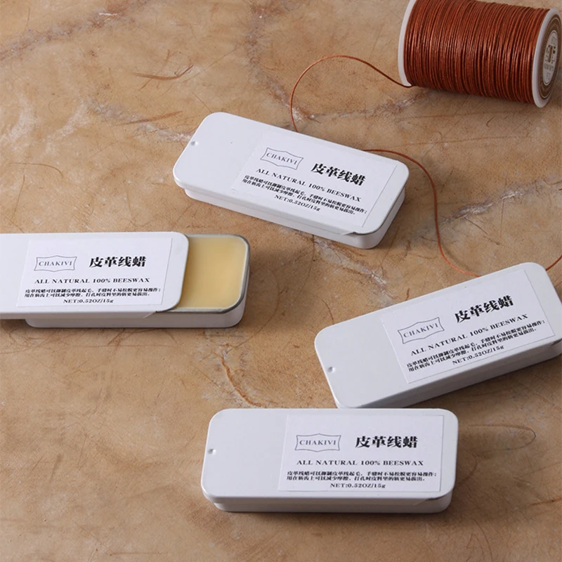 가죽 실 왁스 바느질 용품 도구, 밀랍 블록, DIY 가죽 수제 공예 액세서리, 15g