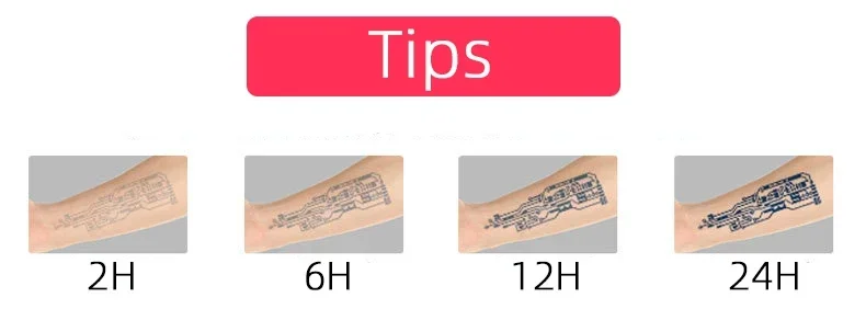 Herbal Chinese PTemporary Tattoo Art Fake Tattoo Lasting Tatoo Sticker Arm Calligraphy Waterproof Tatuajes Temporales