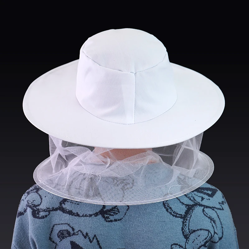 Beekeepers Professional Cap Beekeeping Hat with Brim Face Thickening Sunscreen Half-Length Special Protection Beekeeper Supplies 5