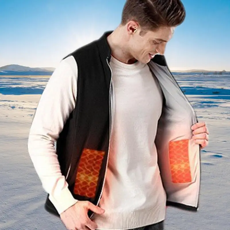 USB Rechargeable Heating Jacket for Men and Women 5 Zones Heated Vest Electric Heated Waistcoat Lightweight Jacket M-2XL heated jacket