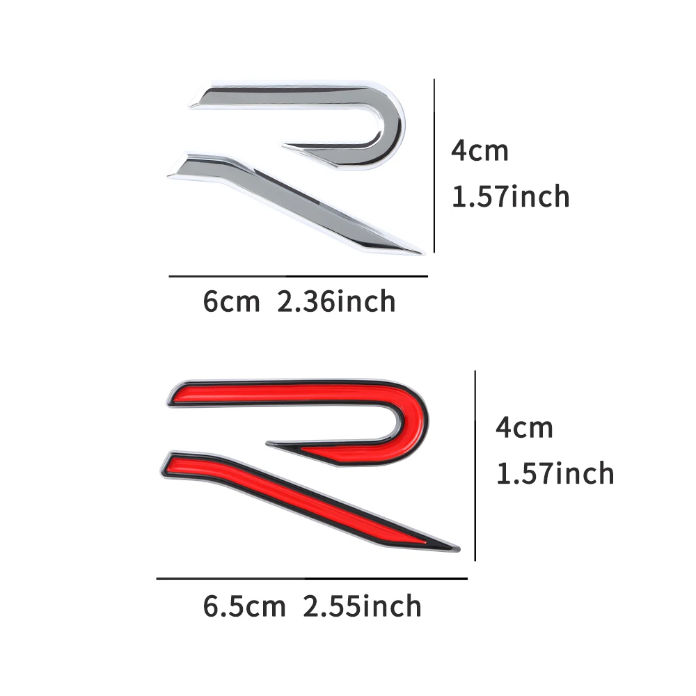 Car Rear Door Luggage Badge Emblem Sticker 1Pc for VW Golf 8 Jetta Golf Beetle GTI R32