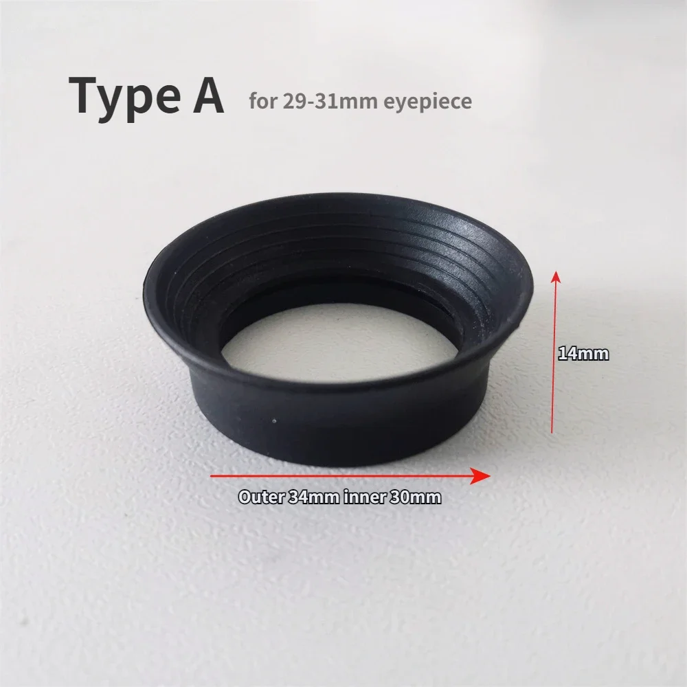Diameter 29-31mm / 31-33mm Telescope Microscope Eyepiece Rubber Eye Cup Eye Shield Eye Guard 1 Piece