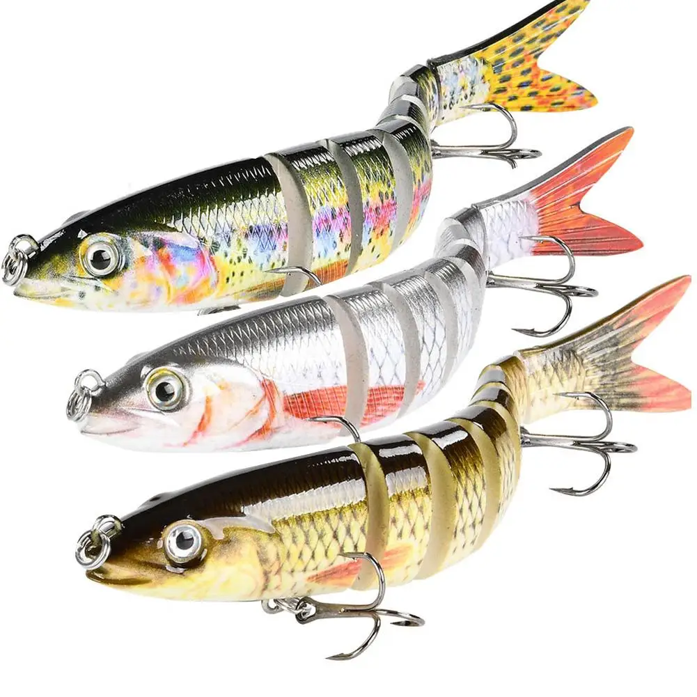 

3PCS Multi Jointed Fishing Lures Swimbait Crank Bait Slow Sinking Bionic Artificial Bait Freshwater Saltwater Trout Bass