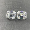 DJMAX Rare Super White Emerald Cut Moissanite Loose Stone D Color Lab Grown champagne Pink Certified Emerald Moissanite Diamonds 3