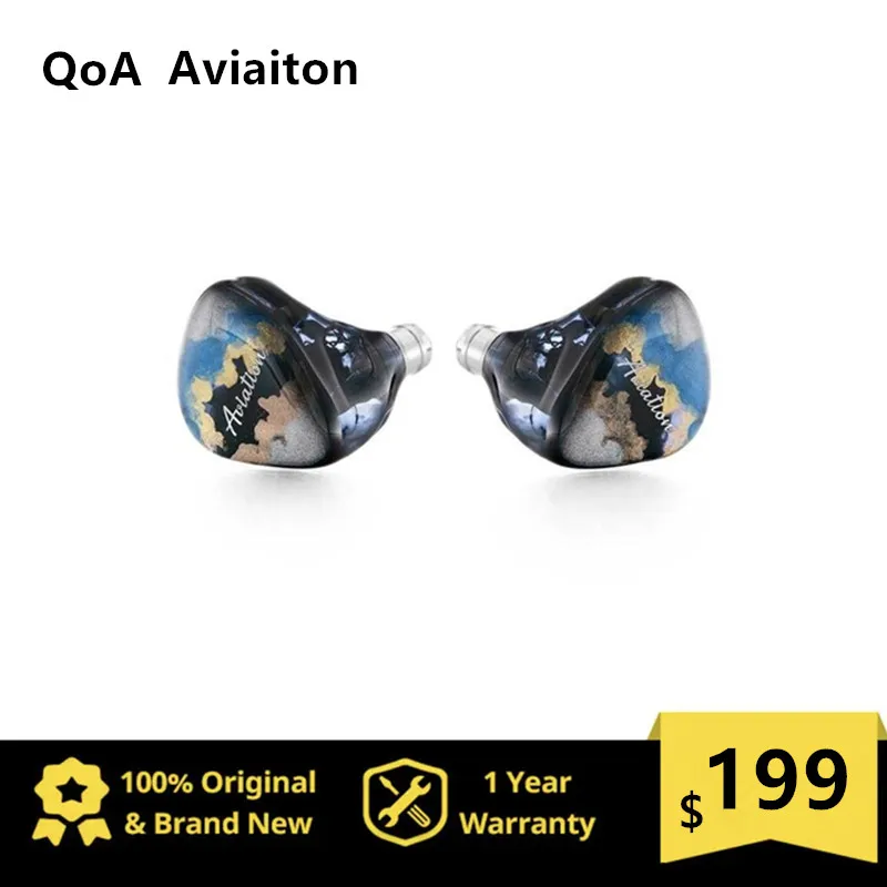 

QoA Aviaiton New In-Ear Earphone 3 Knowles BA+1 DD Hybrid Driver Monitor Headphone 0.78mm 2pin Cable HiFi Music Earbuds Headest
