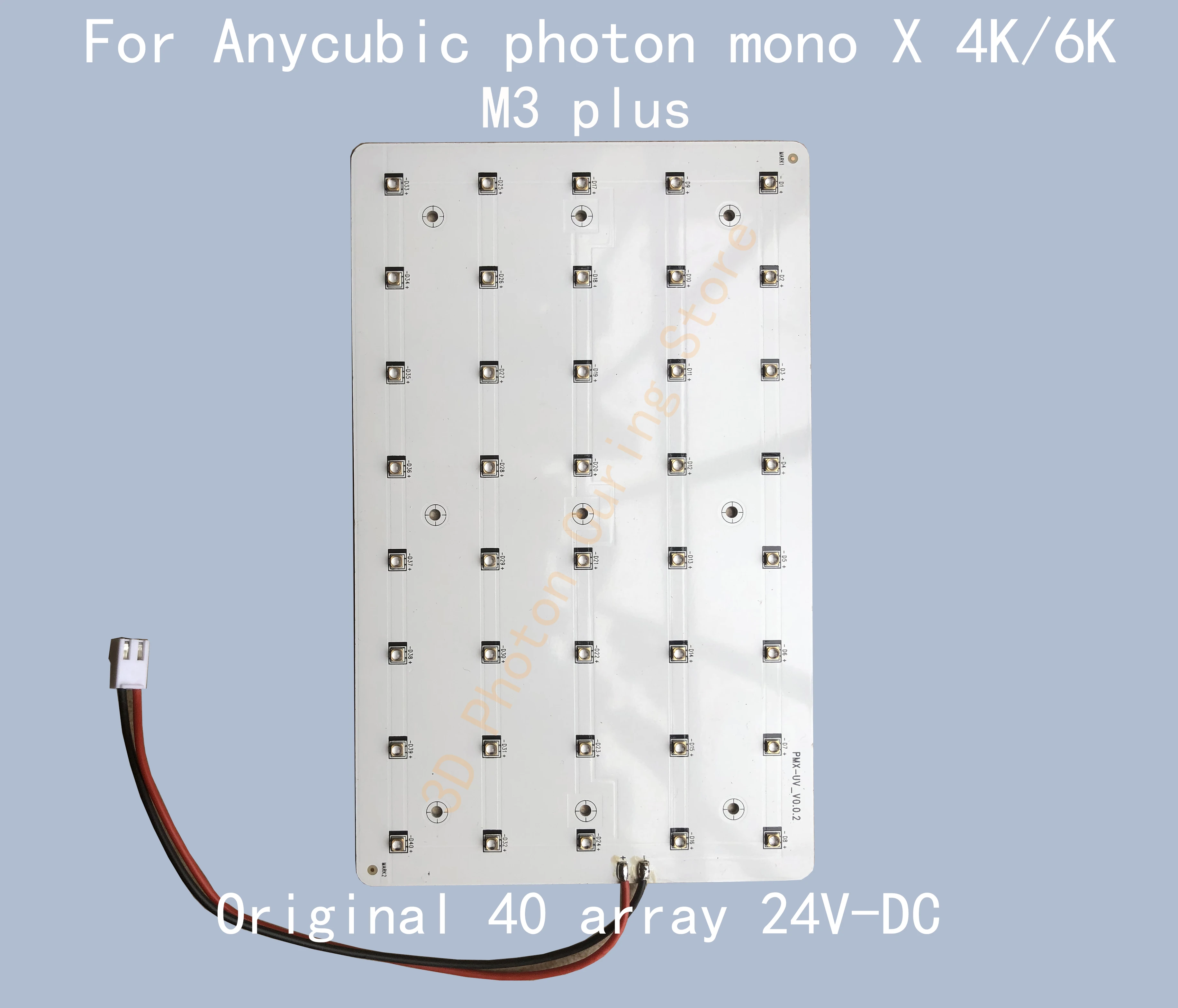 Anycubic-fotão Mono x 4k 6k m3 Plus Impressora 3d 40 Pcs Led 405nm 24v dc Lâmpada Light-up Placa Light-up - Imagem 2